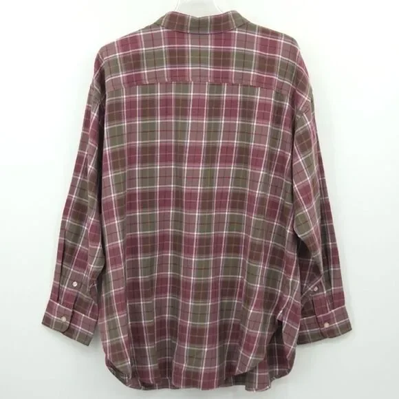 Lauren Ralph Lauren Brawley Button Up Down Shirt Womens Size 3X Plaid Old Money - Picture 4 of 8